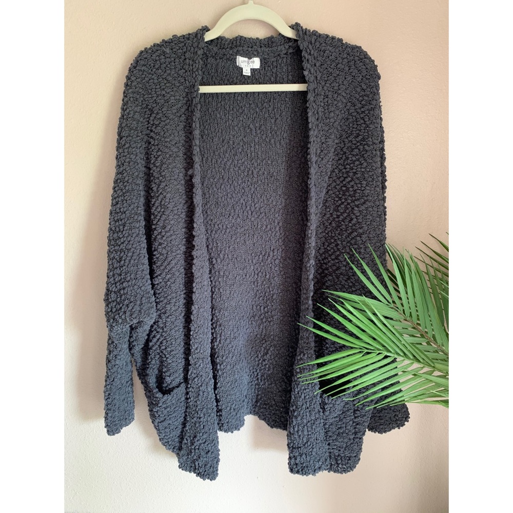 UMGEE Popcorn Cardigan Oversized Dolman Sweater - Picture 2 of 4